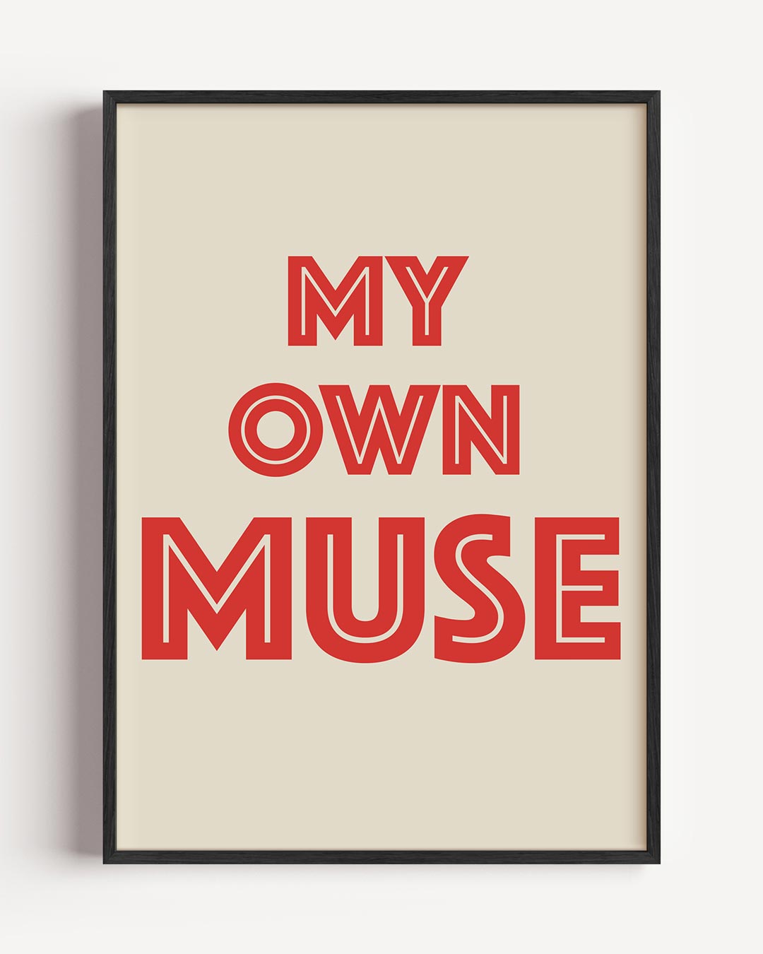 My Own Muse – zomer portret poster als wanddecoratie