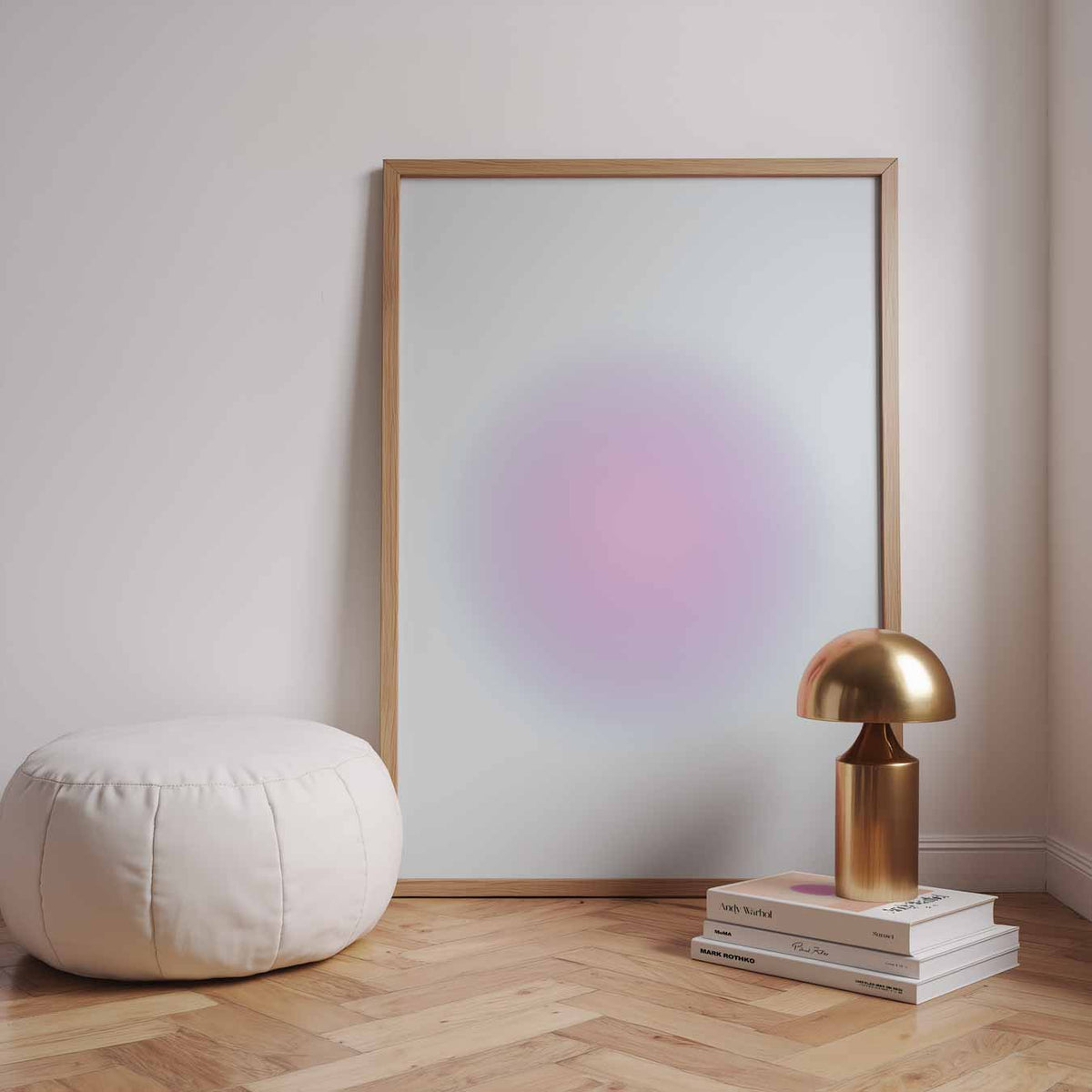 Dreamy Pastel Ombre Wanddecoratie – staande muurposter met mindful uitstraling