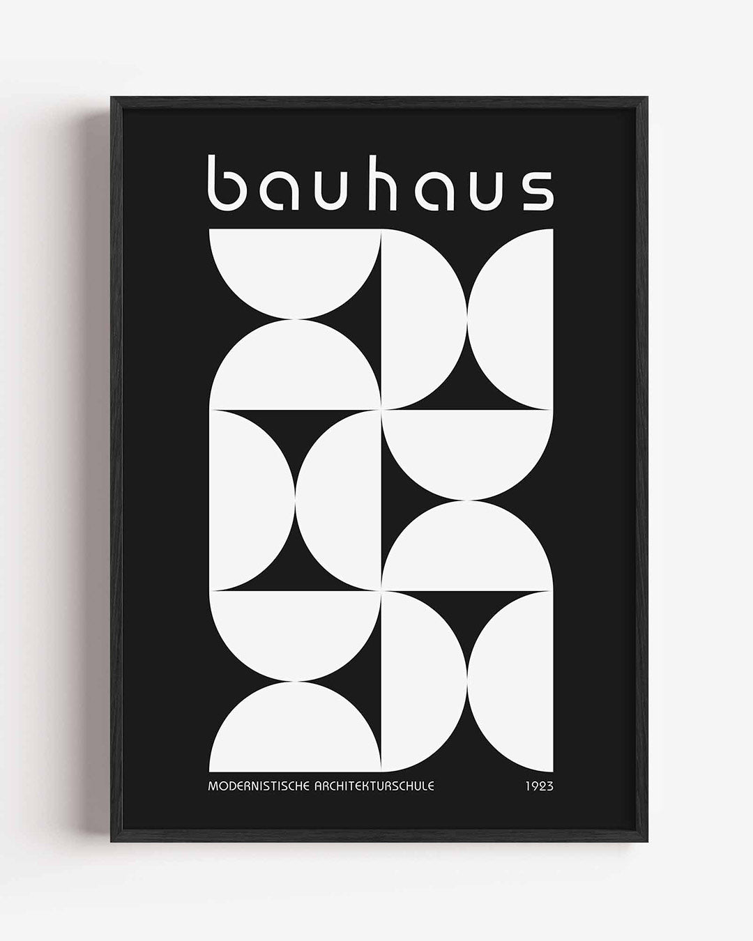 Vormritme en balans – staande Bauhaus poster als wanddecoratie