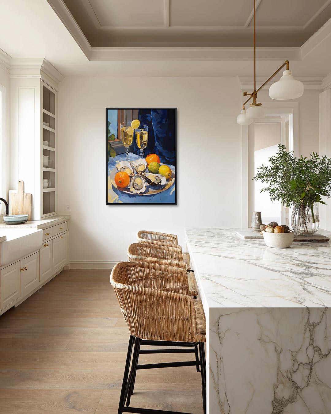 Kleurrijke vruchtencompositie – staand wanddecoratie kunstwerk