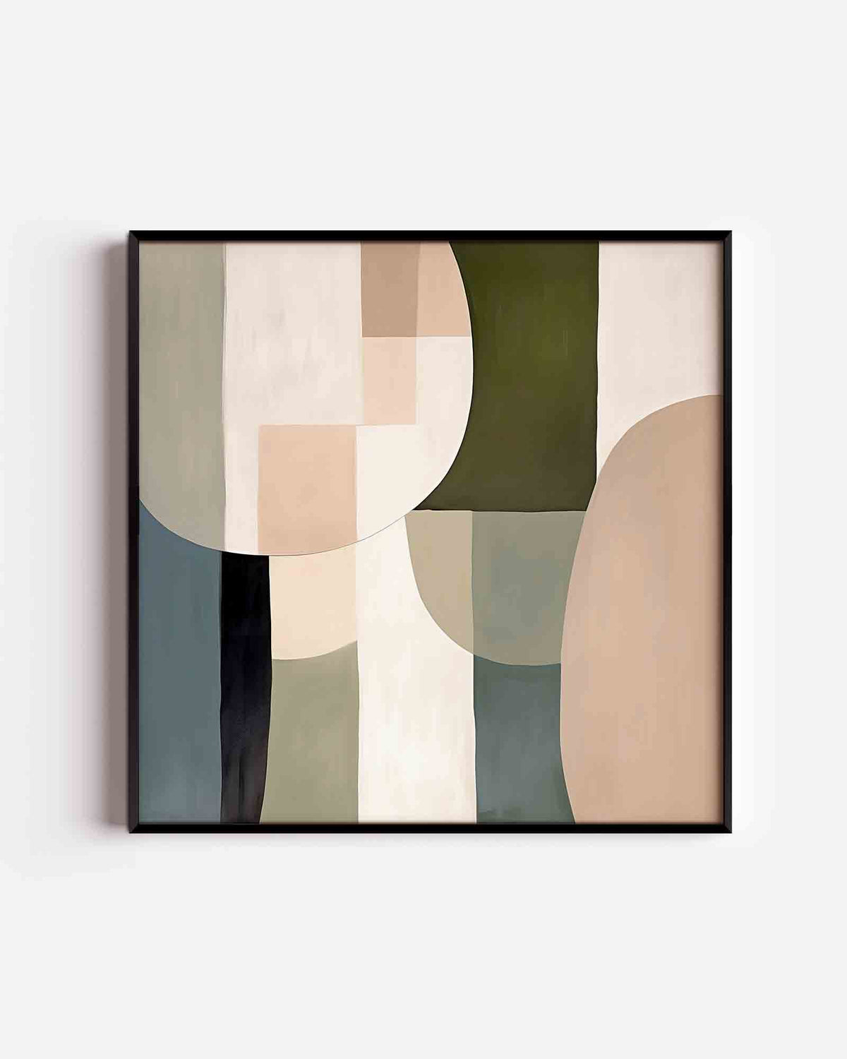 Abstracte vormen – abstracte vierkante poster als wanddecoratie