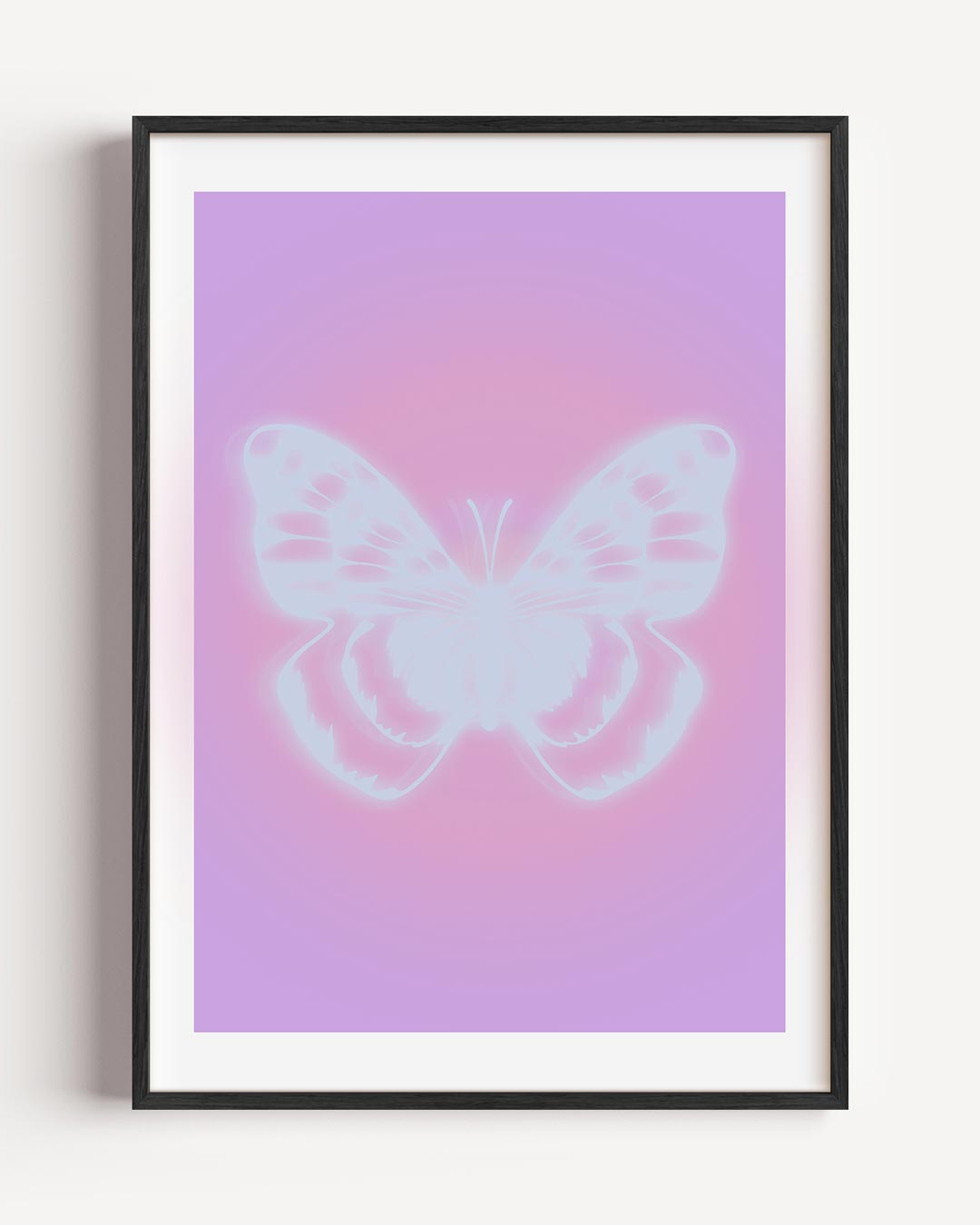 Dromerige Vlinder – moderne portret poster als wanddecoratie