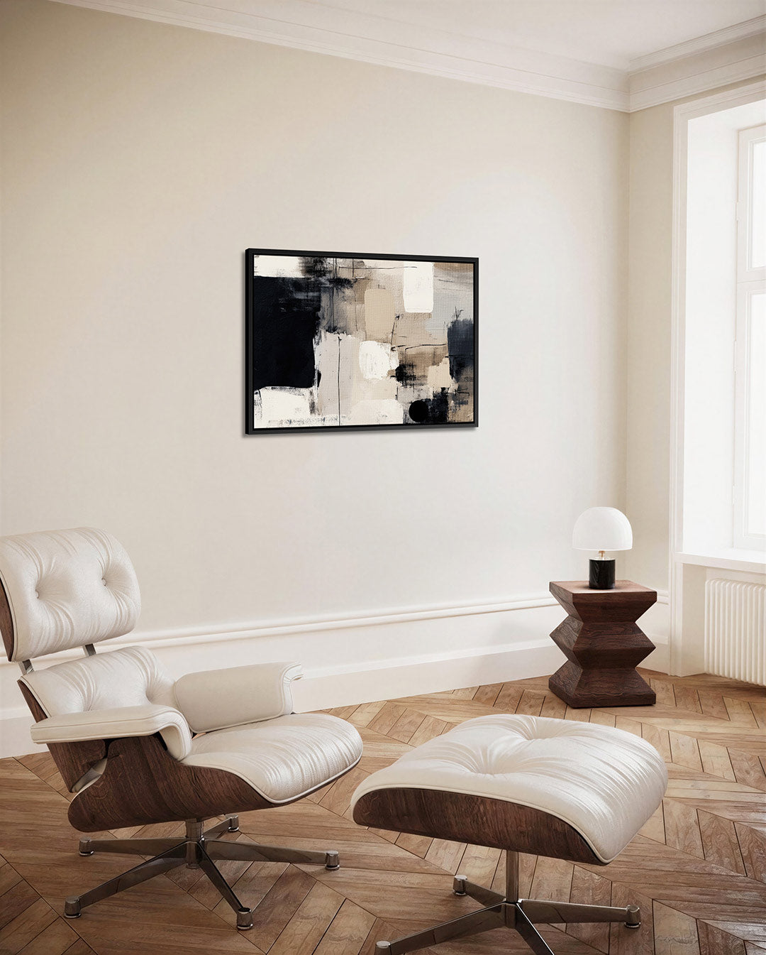 Geometrische compositie – alternatieve weergave van het kunstwerk