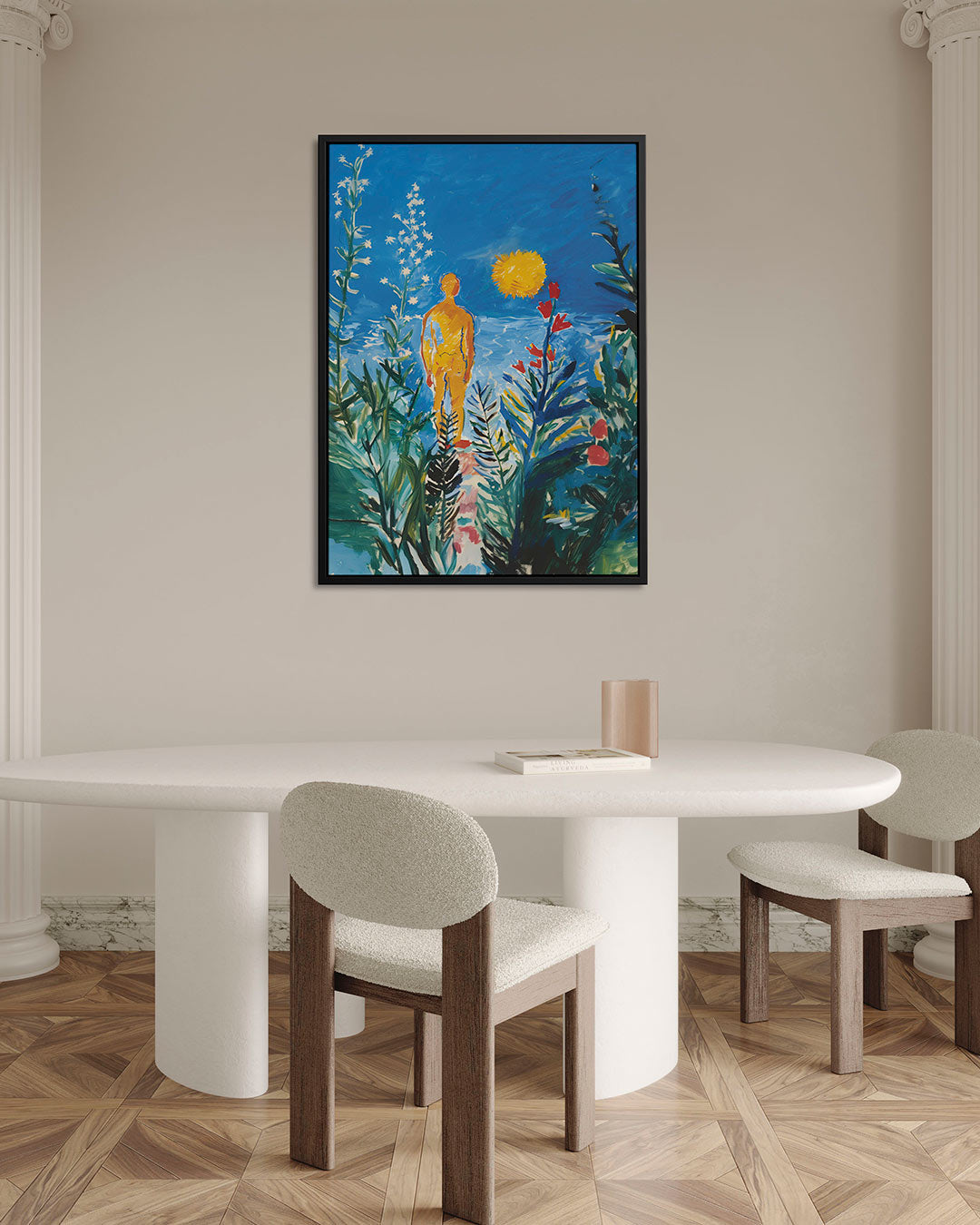 Kleurrijke natuurfiguur – alternatieve weergave van het kunstwerk