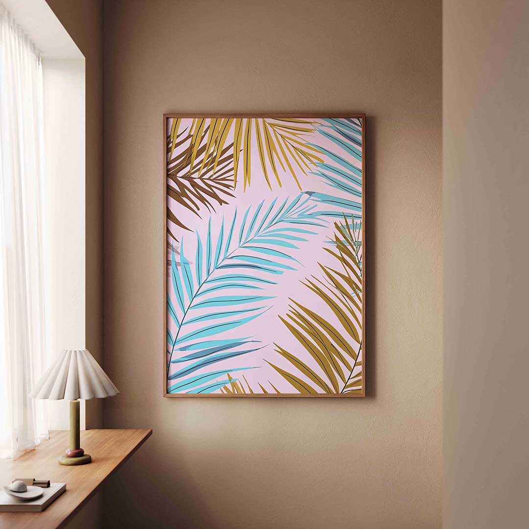 Bladeren en takken – staande jungle wanddecoratie van WallArtistic