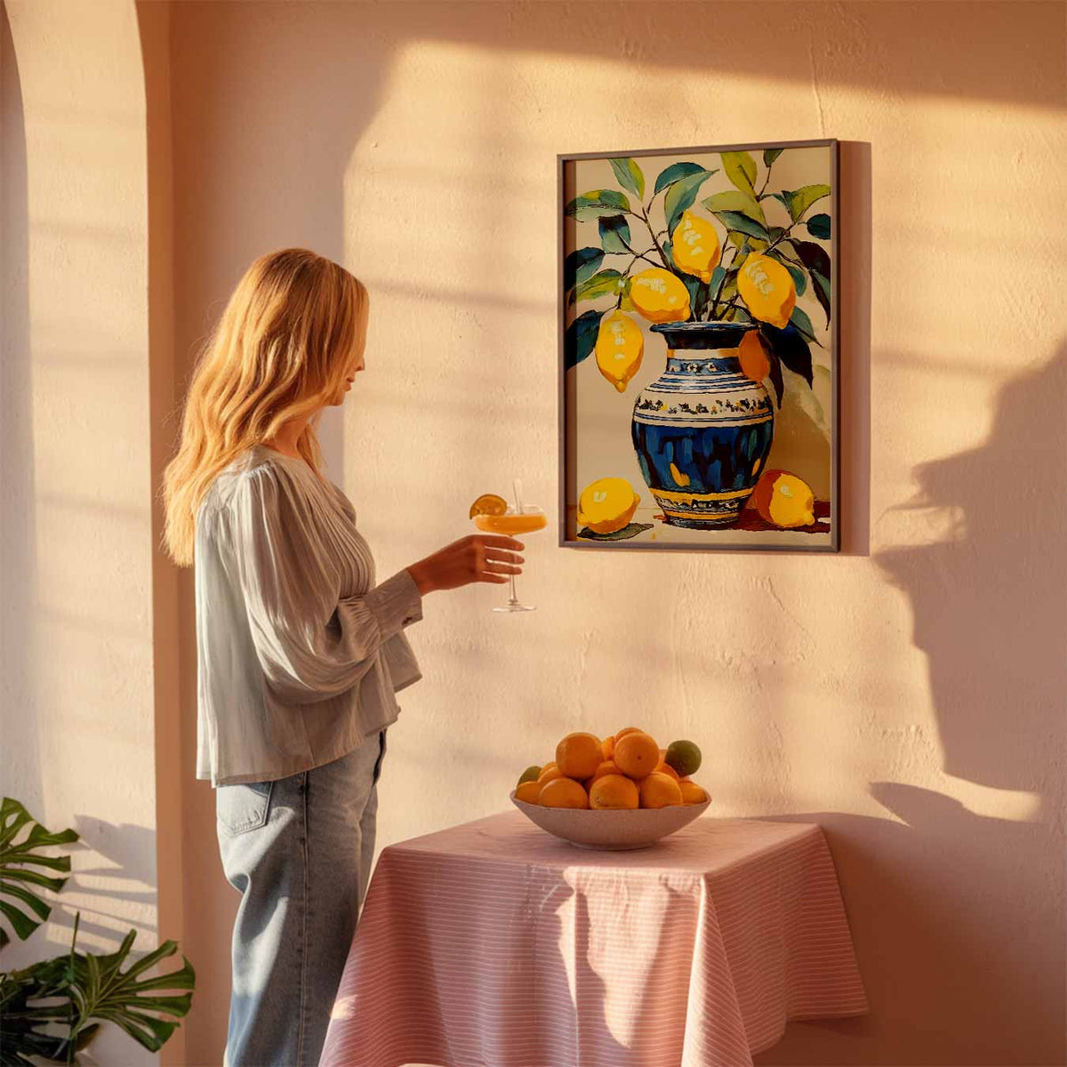 Citroen Stilleven – keuken poster als sfeervolle staande wanddecoratie