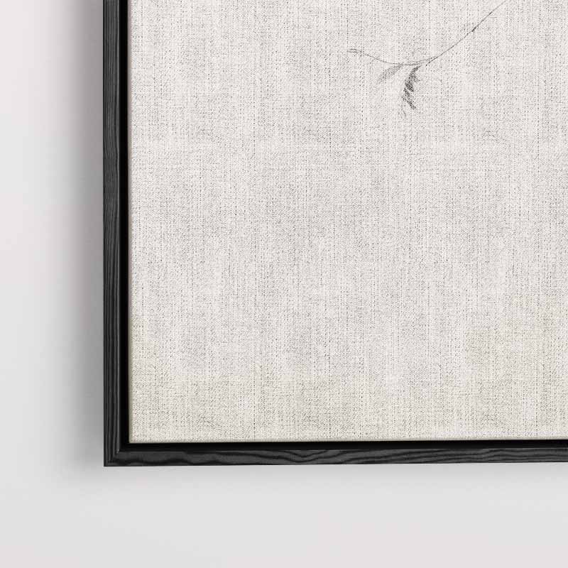 Rustige Takken in Minimalistisch Design – staand kunstwerk voor modern interieur