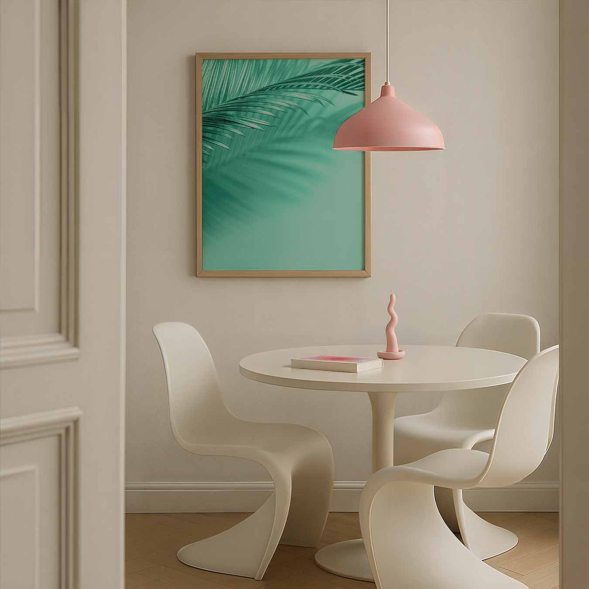 Tropical Leaf Dreams – Streetart wandkunst als portret poster