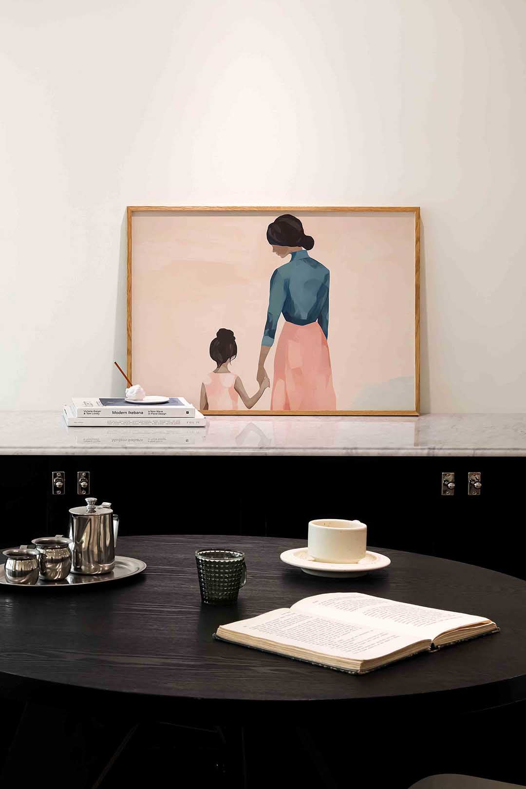 Moeder en kind – portret poster in liggend formaat