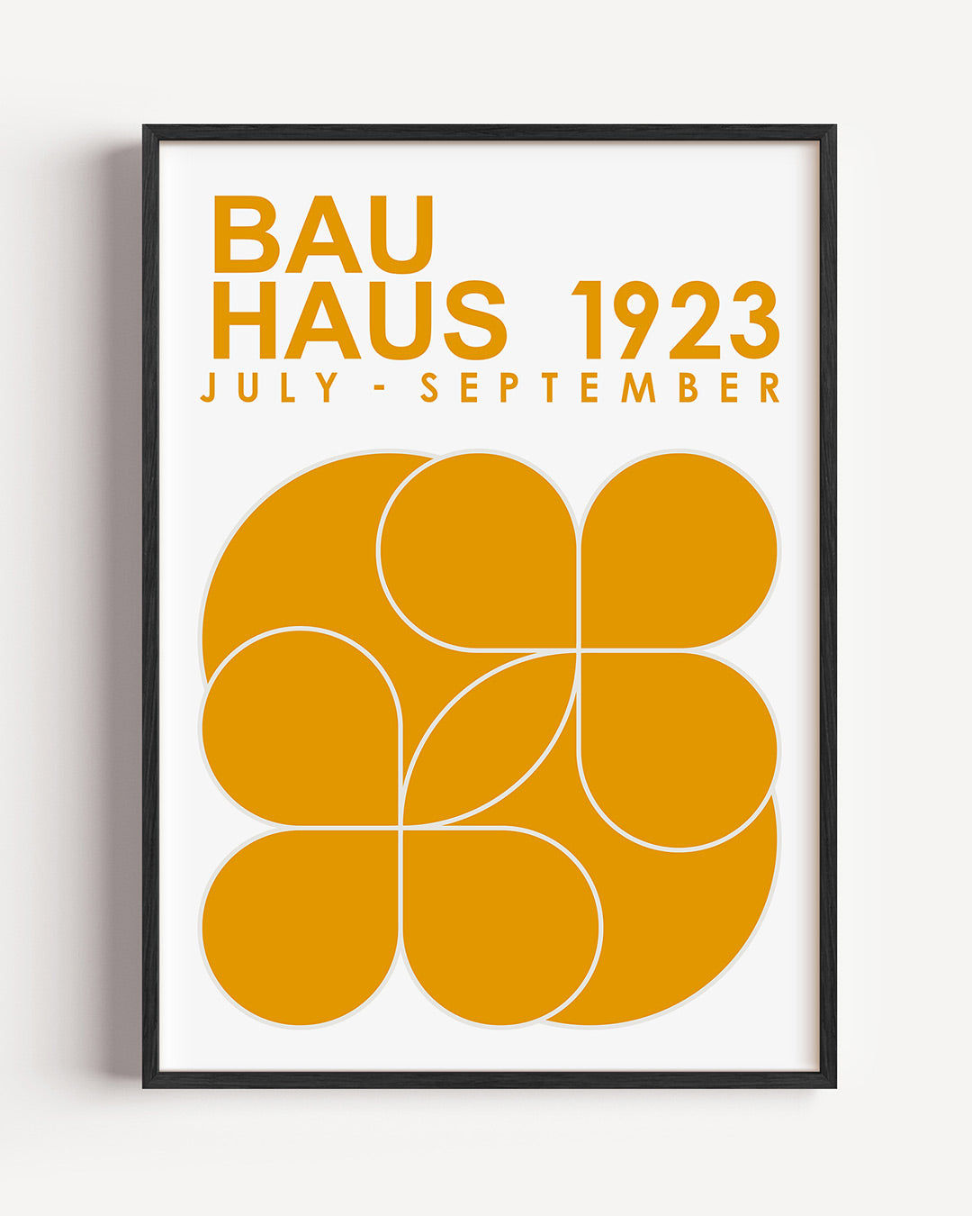 Vormen en vlakken – staande Bauhaus poster als wanddecoratie