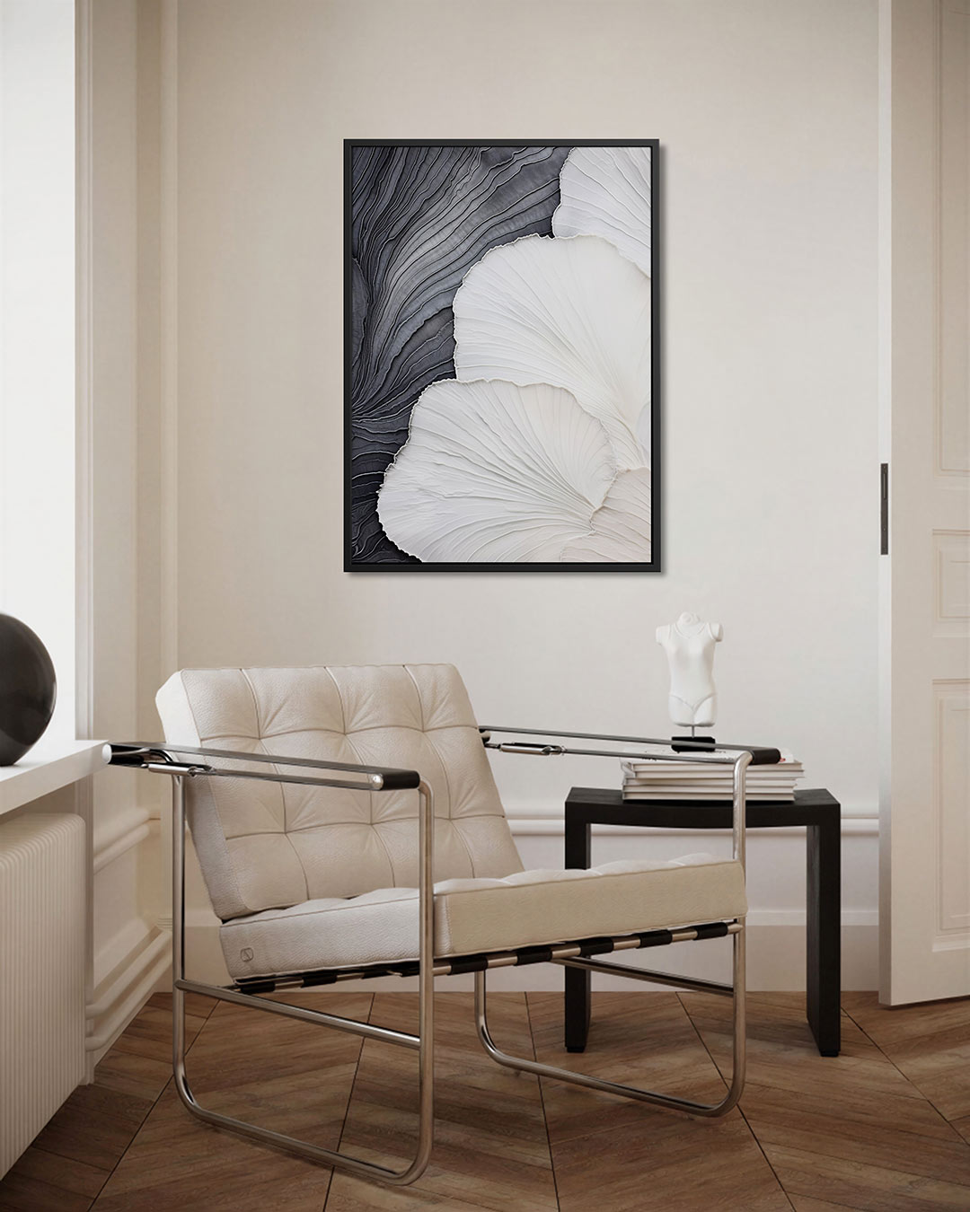Organische lijnen – staand wanddecoratie kunstwerk