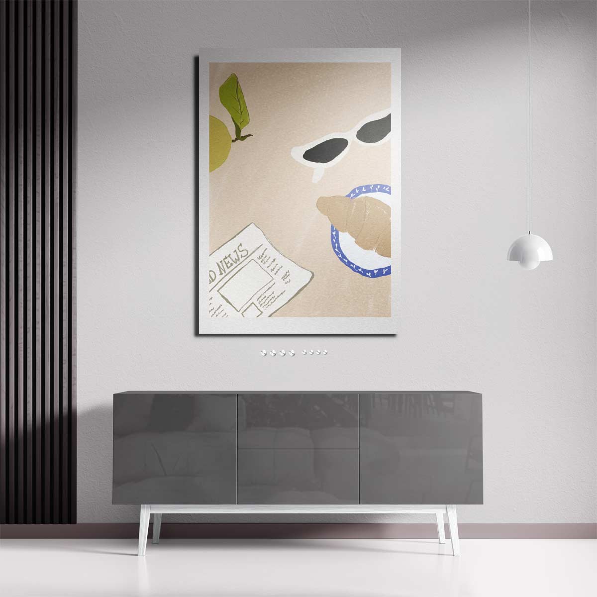 Ontspannen Zondagochtend Stilleven – staande wandkunst voor woonkamer of interieur
