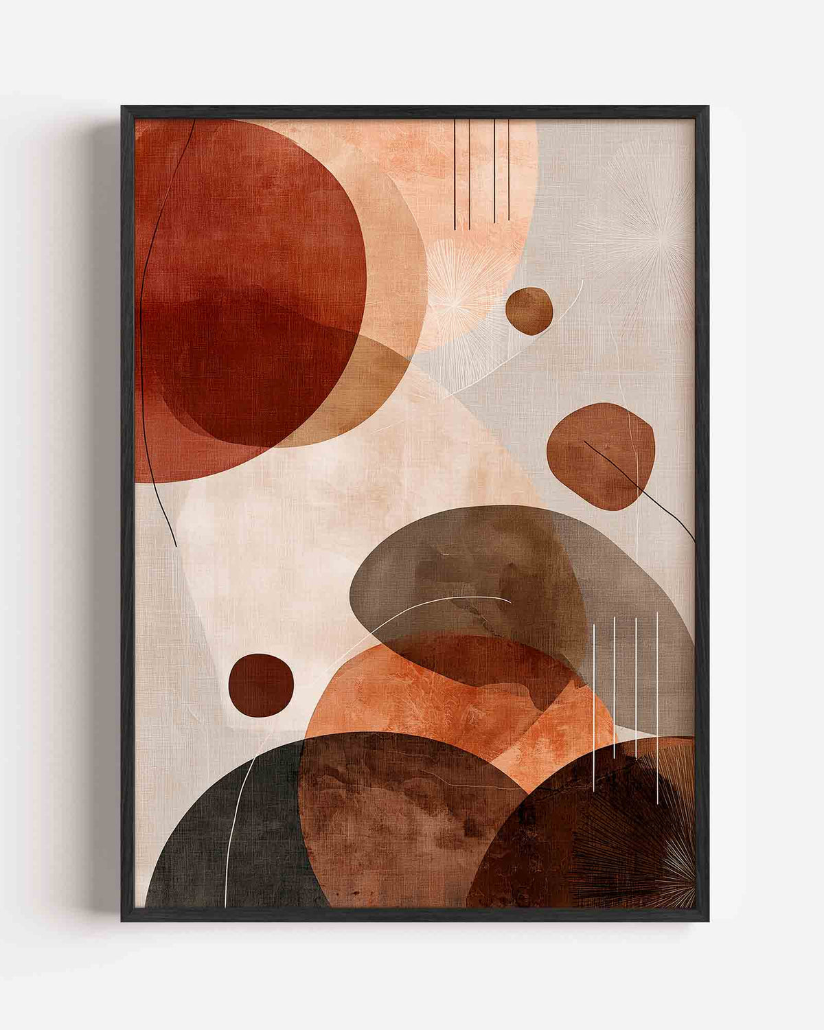 Abstracte vormen – abstracte portret poster als wanddecoratie