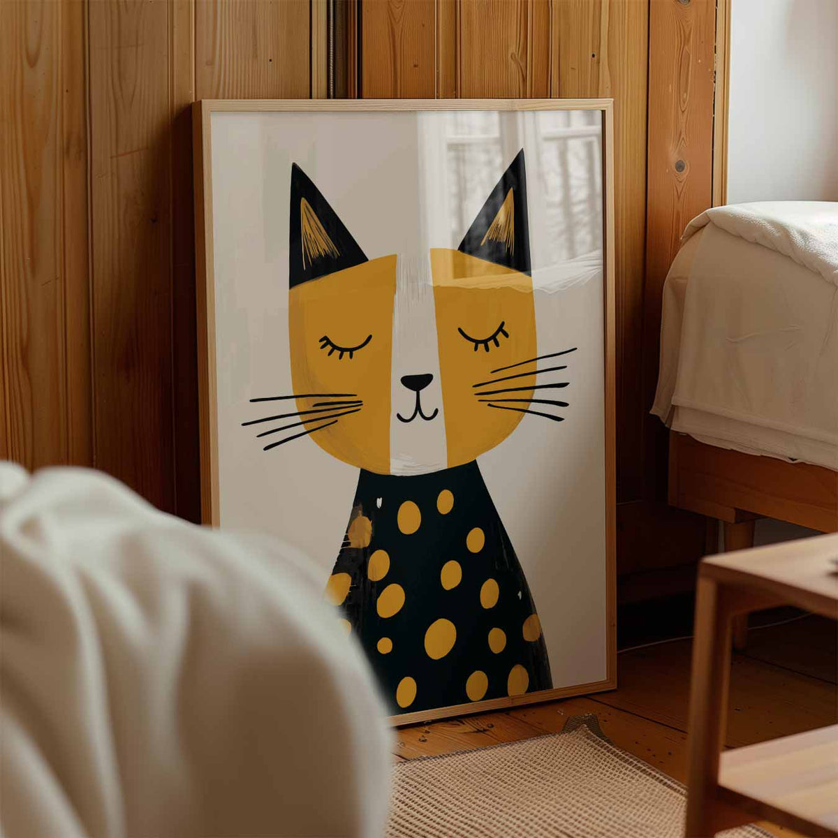 Dromerige Kattenkunst – kinderposter in staand formaat