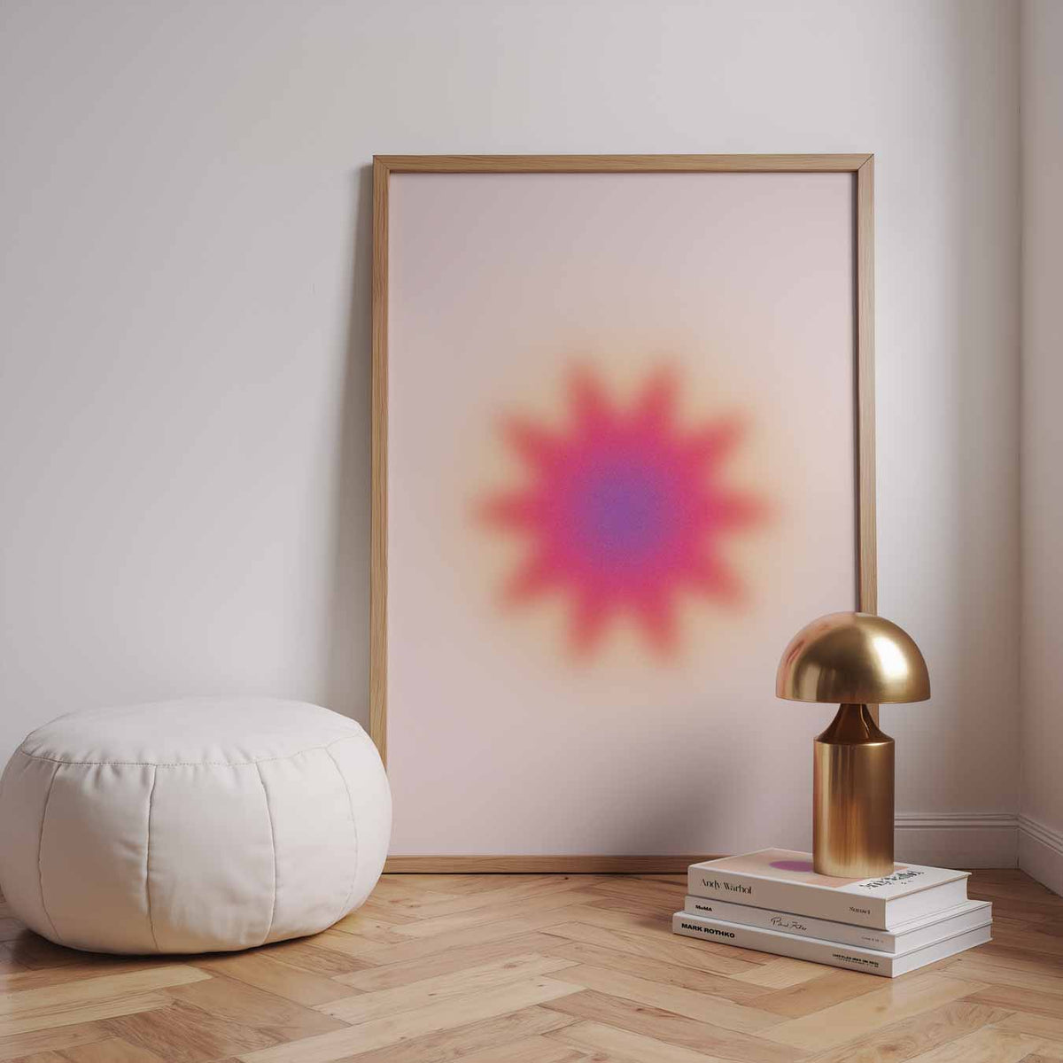 Starburst Aura – staande muurposter met mindful uitstraling