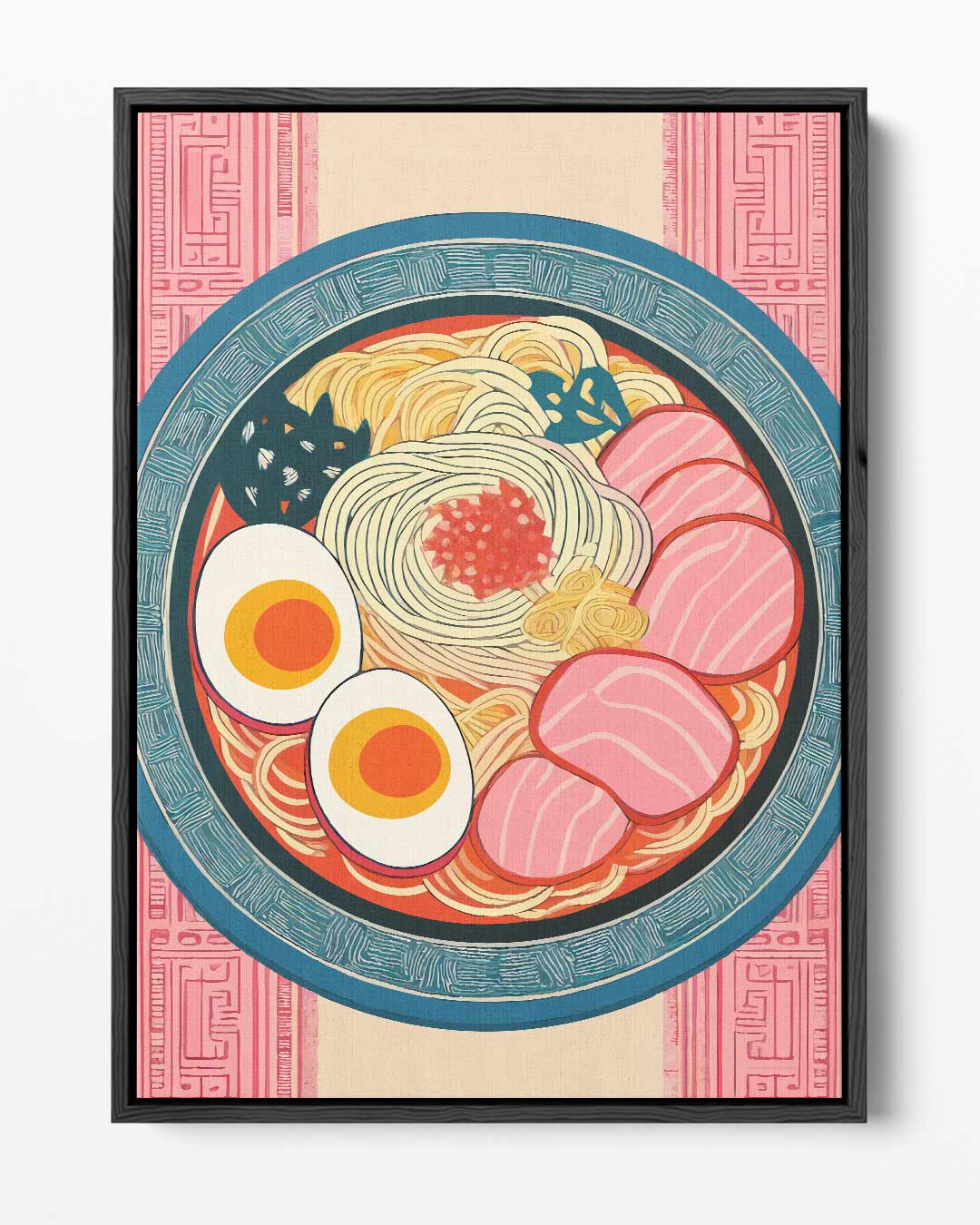 Kleurrijke Ramen Illustratie – portret kunstwerk als wanddecoratie