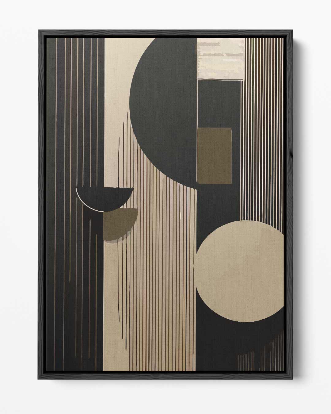 Moderne Geometrische Harmonie – portret kunstwerk als wanddecoratie