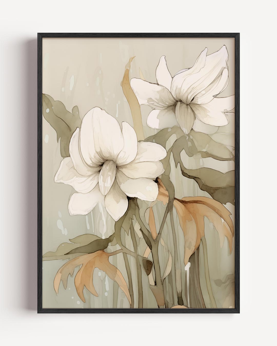 Elegante Bloemenpracht – bloemen portret poster als wanddecoratie