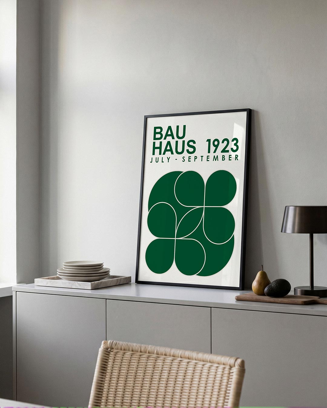 – moderne Bauhaus wandkunst als poster