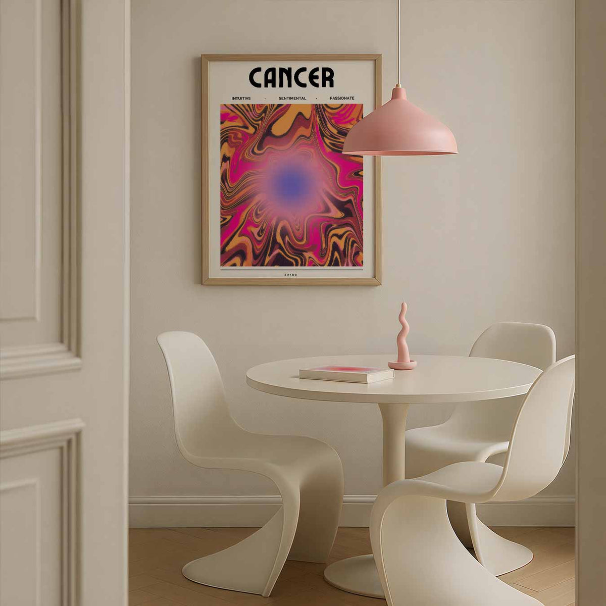 Cancer – rustgevende wandkunst als portret poster