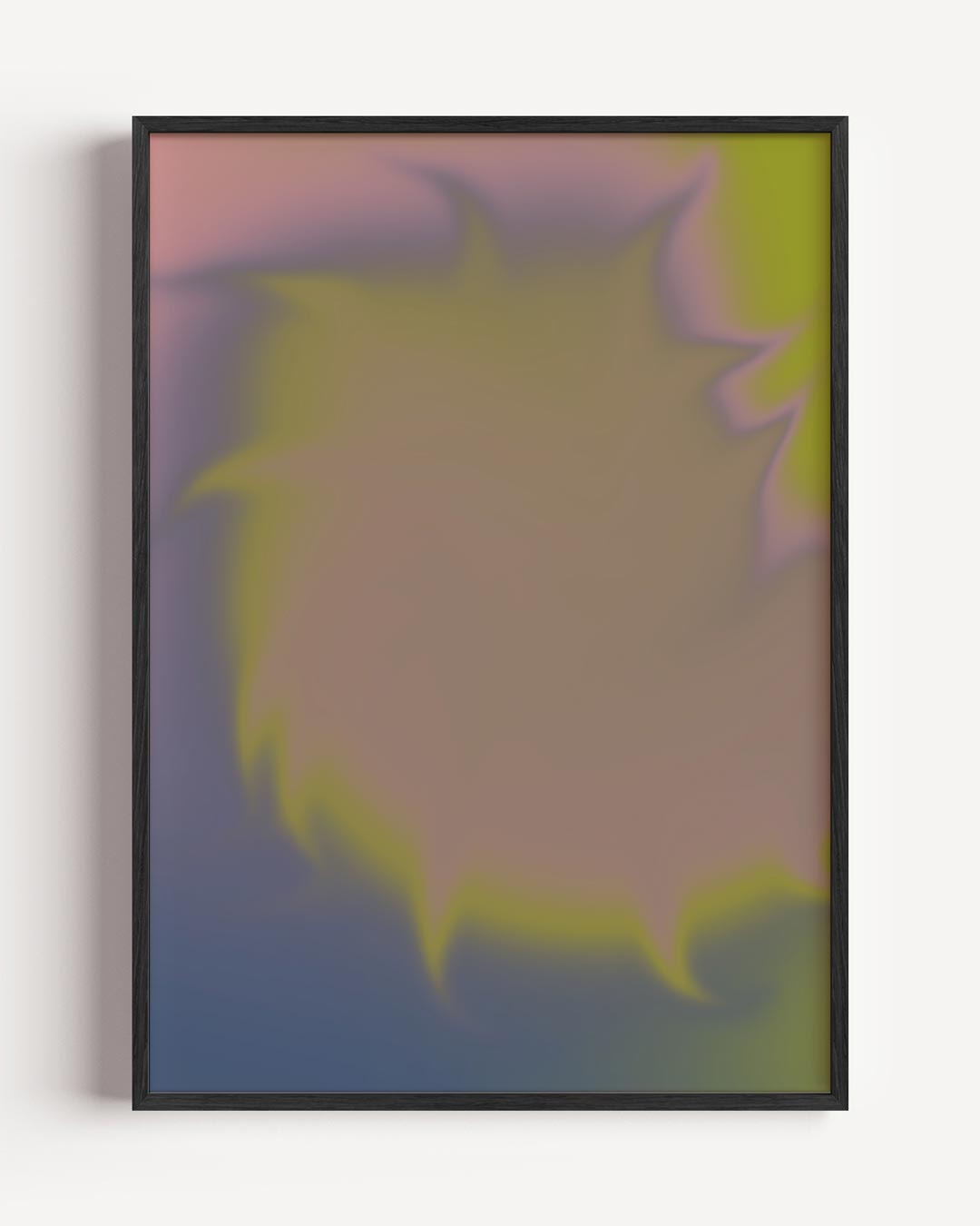 Vrolijke Kleurenexplosie – kleurrijke abstracte portret poster als wanddecoratie