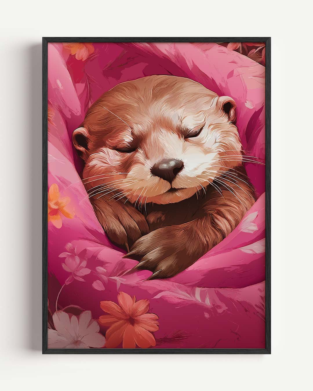 Slaapdroom Otter – dieren portret poster als wanddecoratie