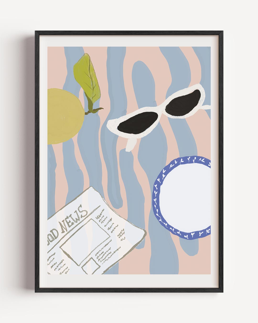Zomerse Vibes – keuken portret poster als wanddecoratie