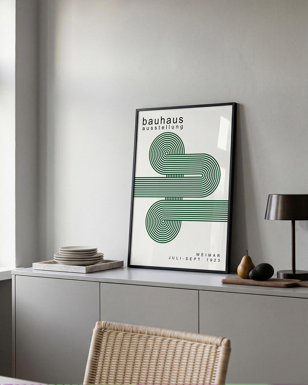 – moderne Bauhaus wandkunst als poster