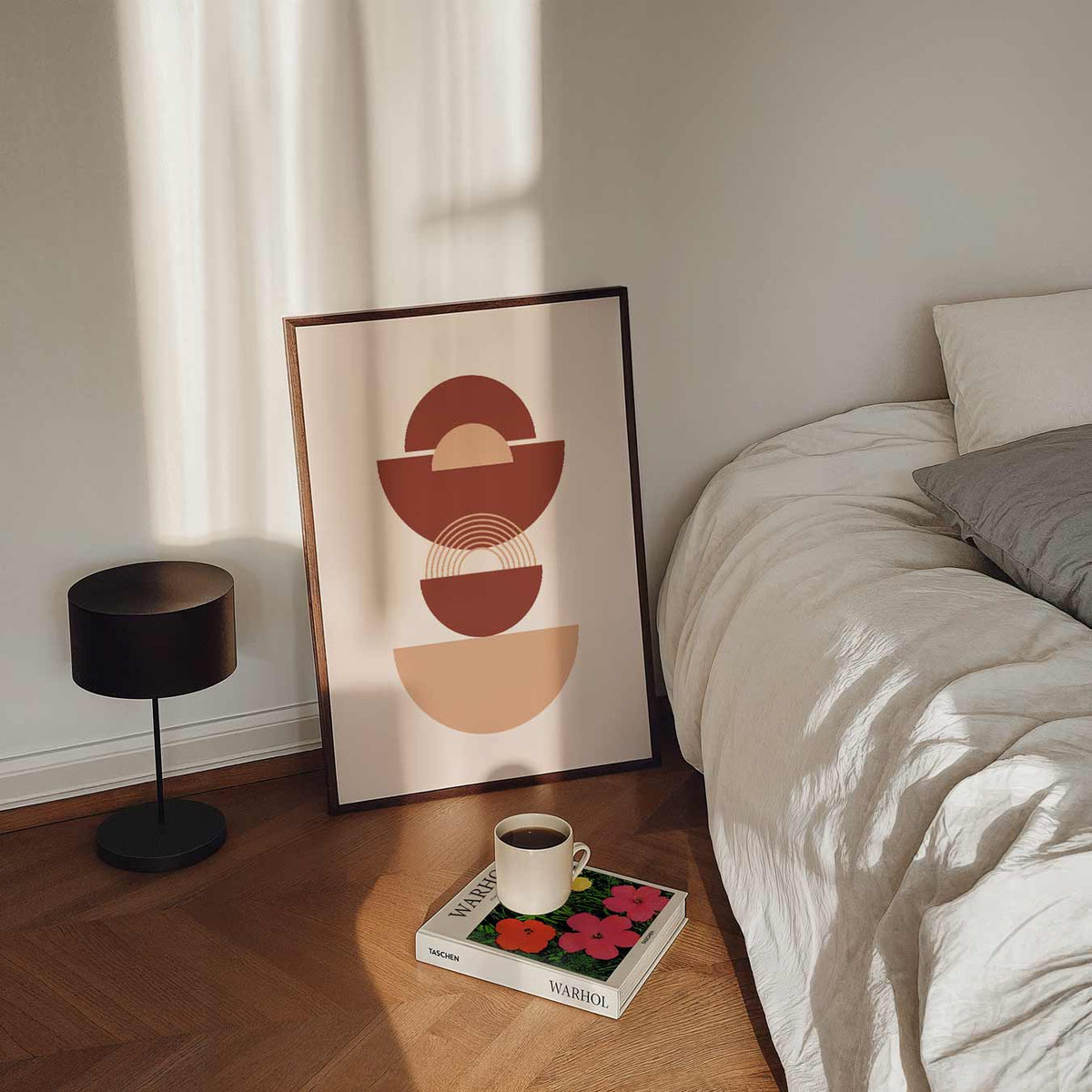 Retro Geometrische Kunstposter – abstract portret poster, afbeelding 7