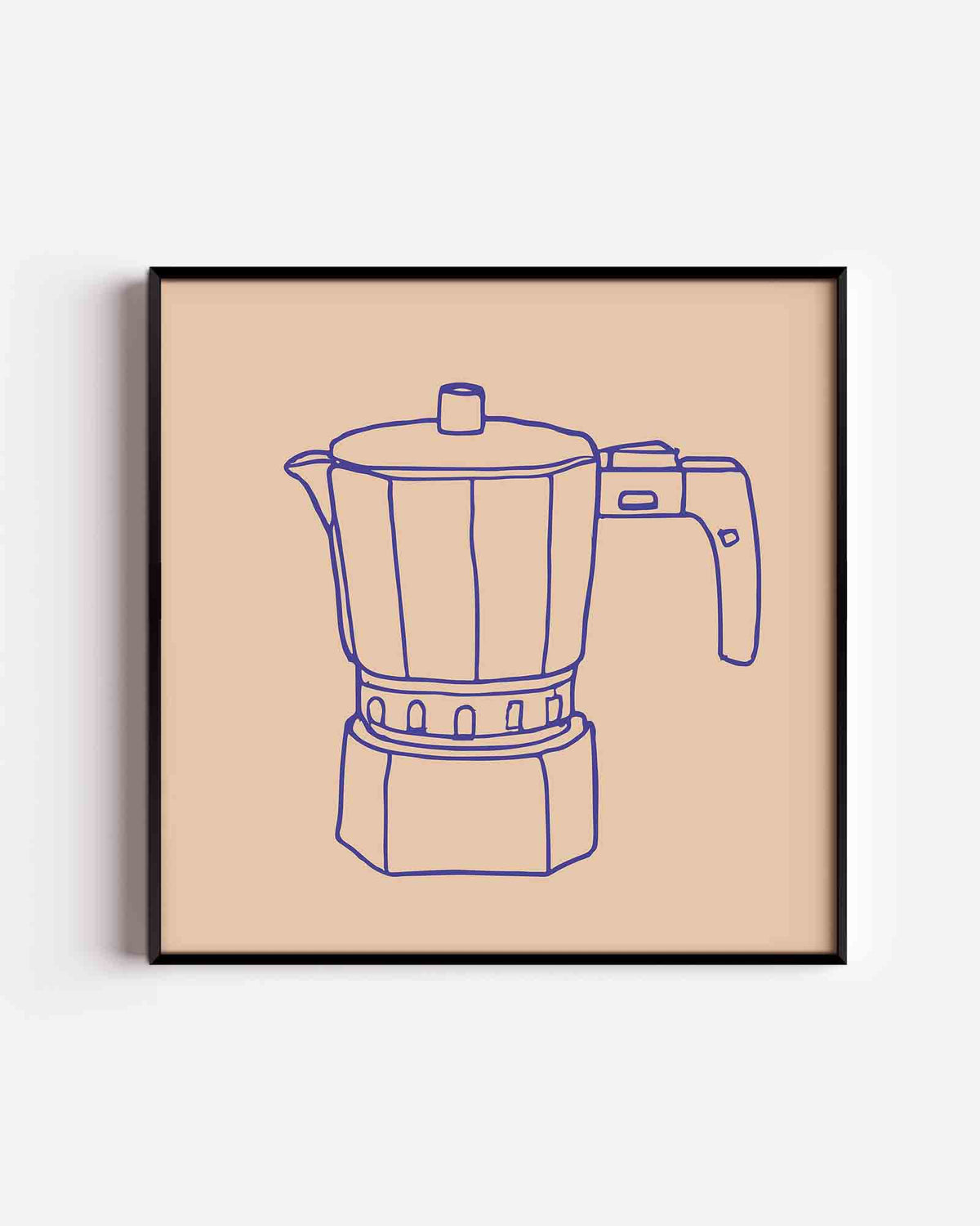 Koffiepot – keuken vierkante poster als wanddecoratie