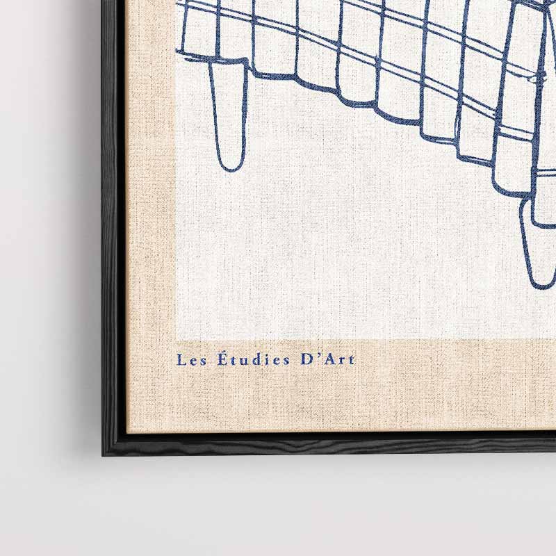 Lijnen Moderne Ontbijttafel – plexiglas kunstwerk als wanddecoratie