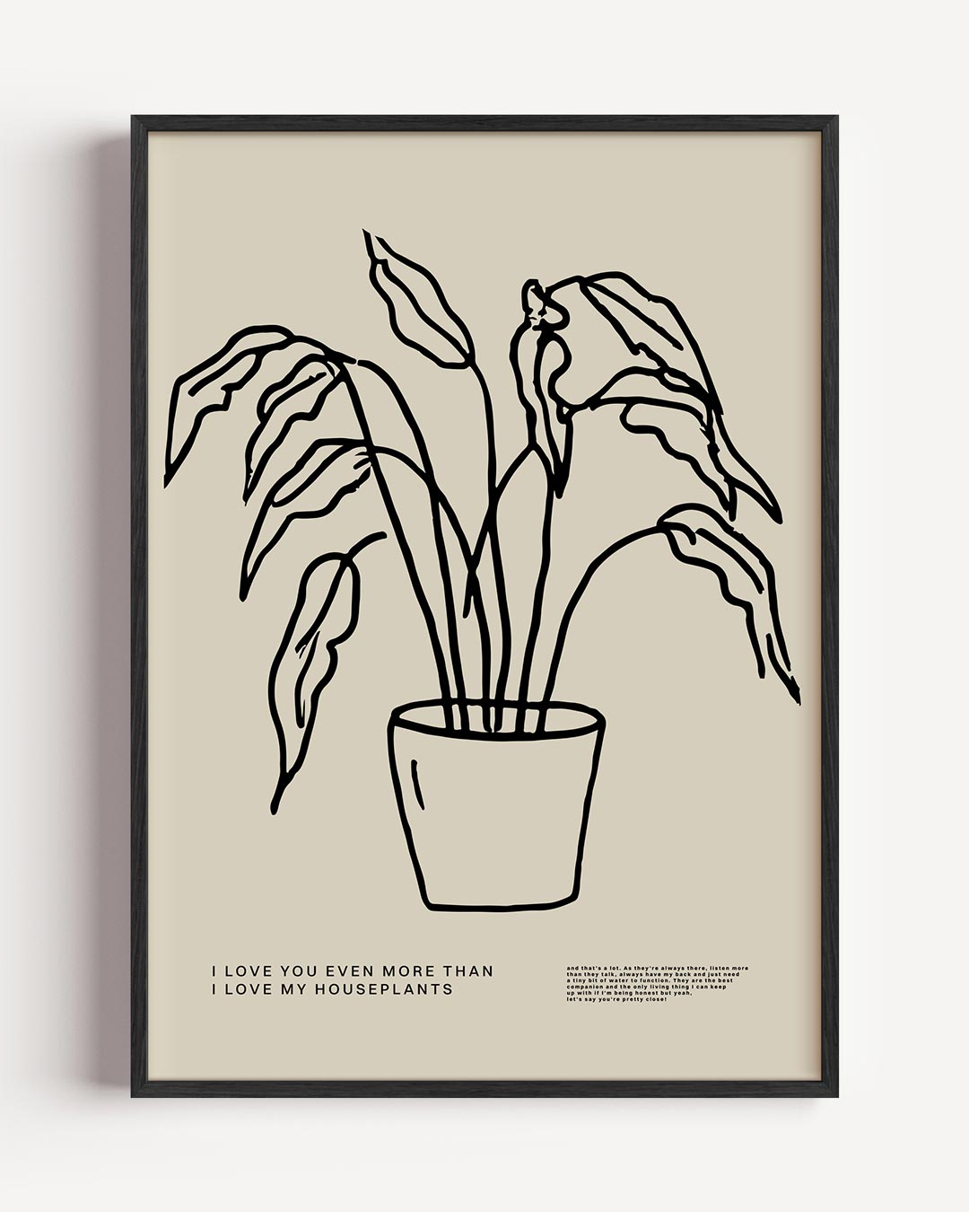 Minimalistische Plantenposter – keuken portret poster als wanddecoratie