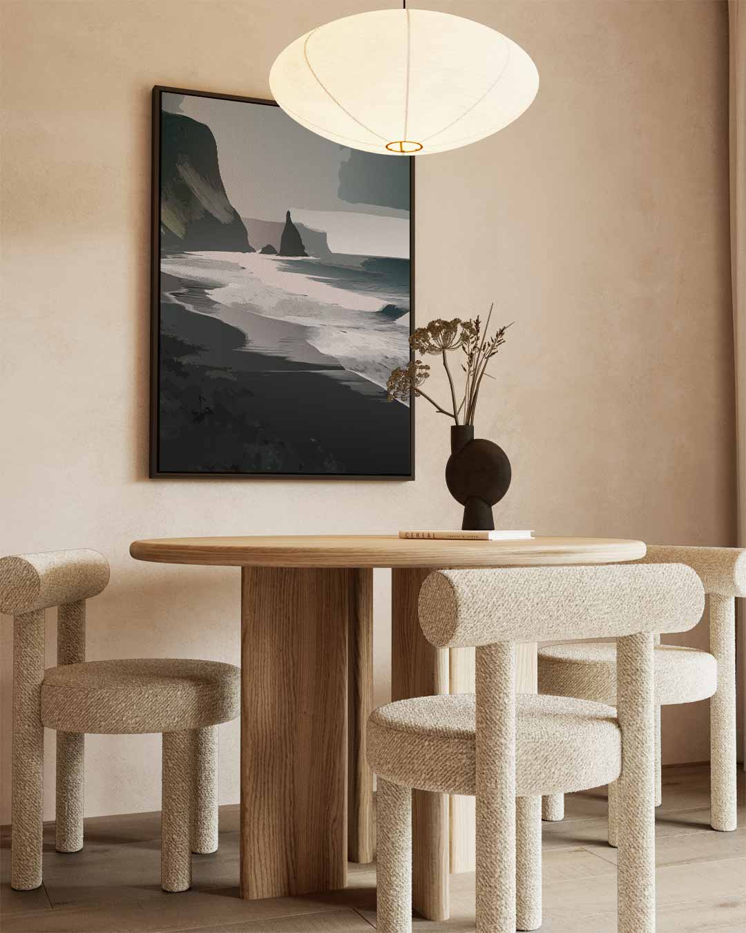 Mystieke Kustlijn – staand kunstwerk voor modern interieur