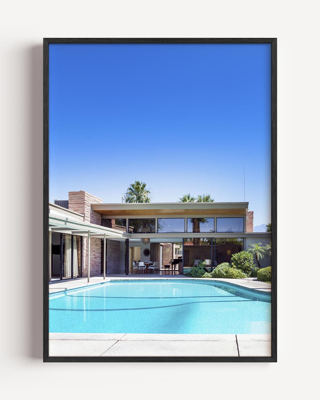 Stijlvolle Zwemparadijs – zomer portret poster als wanddecoratie