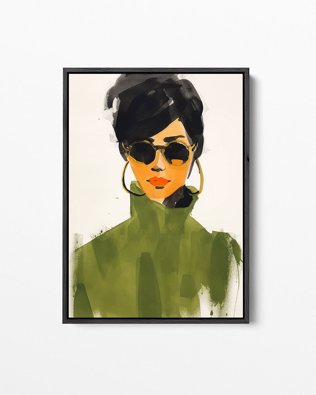 Stijlvolle vrouw – staand wanddecoratie kunstwerk