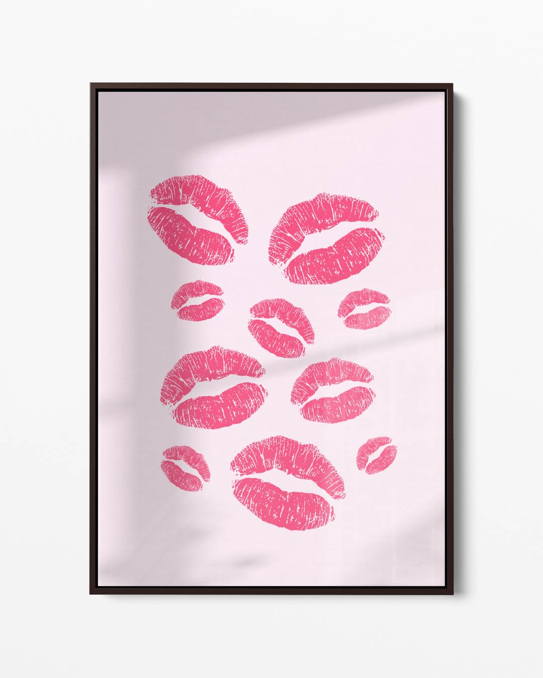 Lippenrood Kunstwerk – portret kunstwerk als wanddecoratie