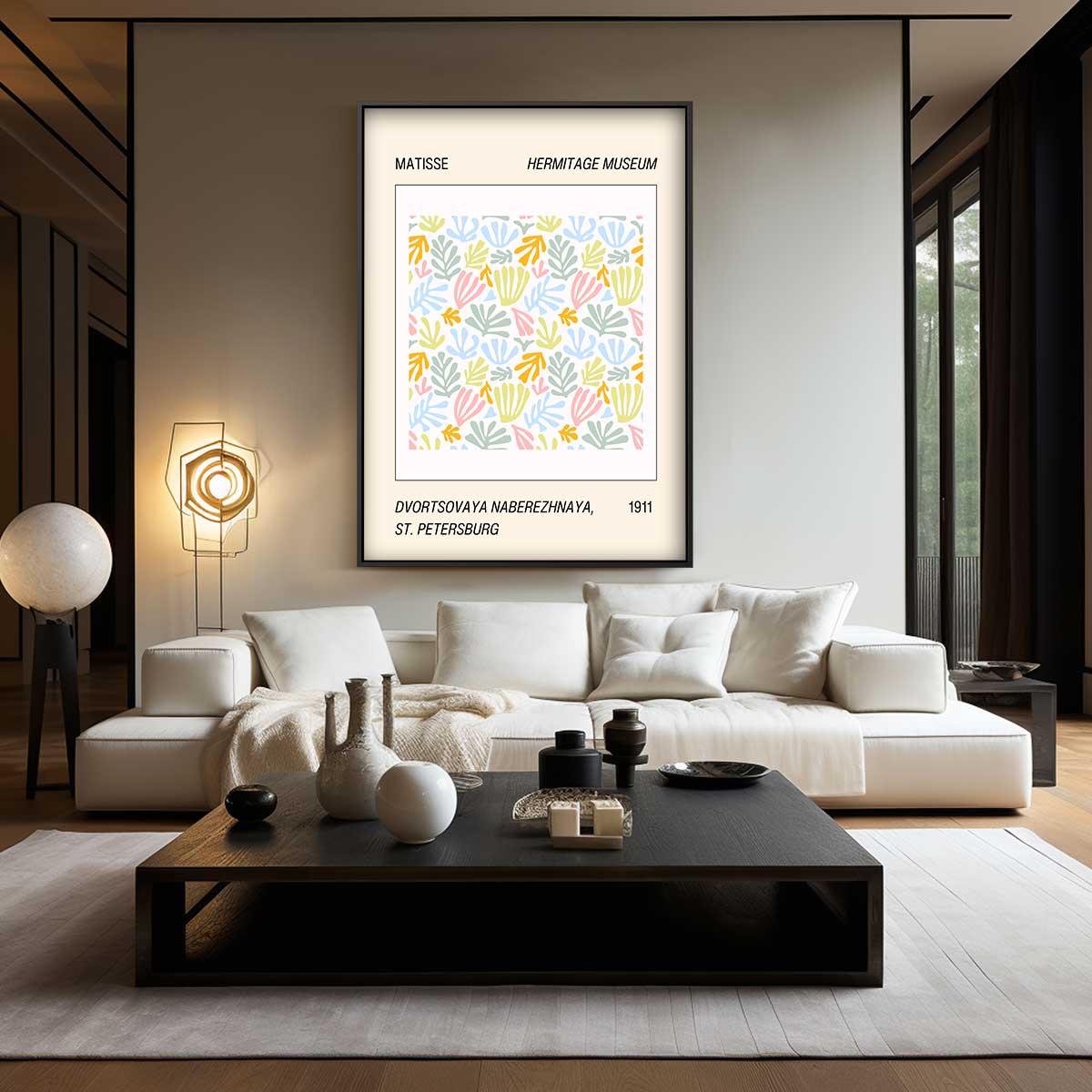 Kleurrijke Bladvormen – staand kunstwerk voor modern interieur