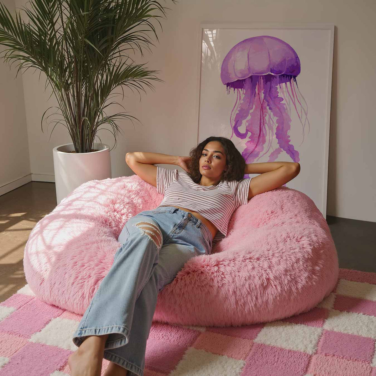 Magische Medusa Wandkunst – staande zomer wanddecoratie van WallArtistic