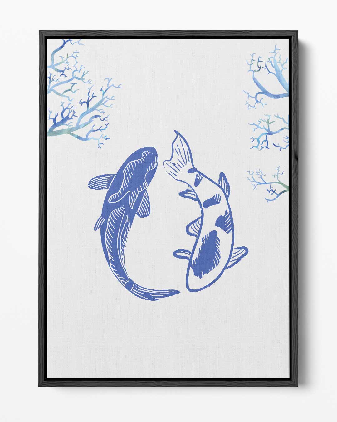 Dans van de Koi – portret kunstwerk als wanddecoratie