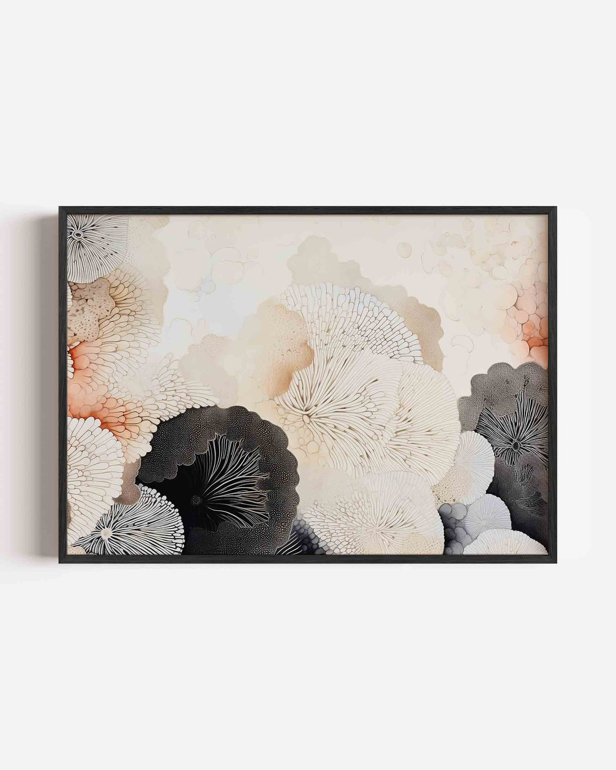 Organische vormen – abstracte landscape poster als wanddecoratie