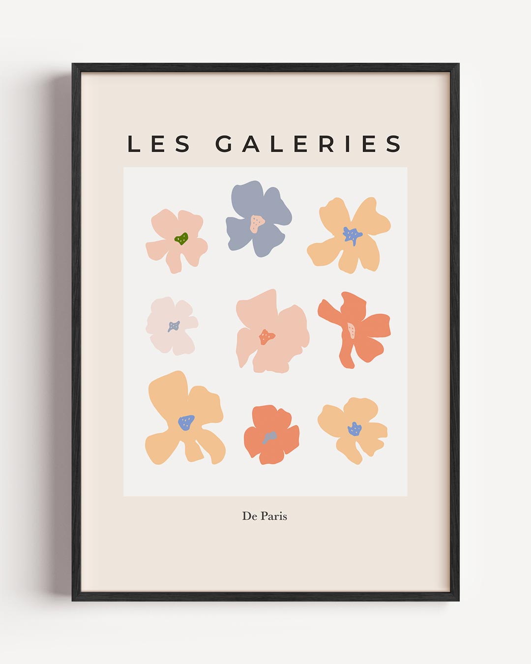 Vrolijke Bloem Bloesem – bloemen portret poster als wanddecoratie