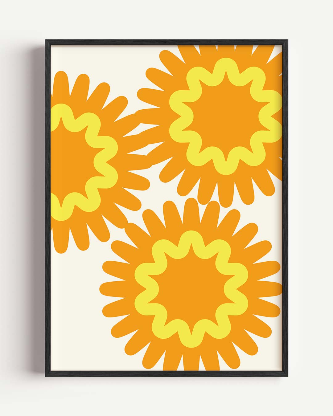 Zonnestraal Bloemen – bloemen portret poster als wanddecoratie