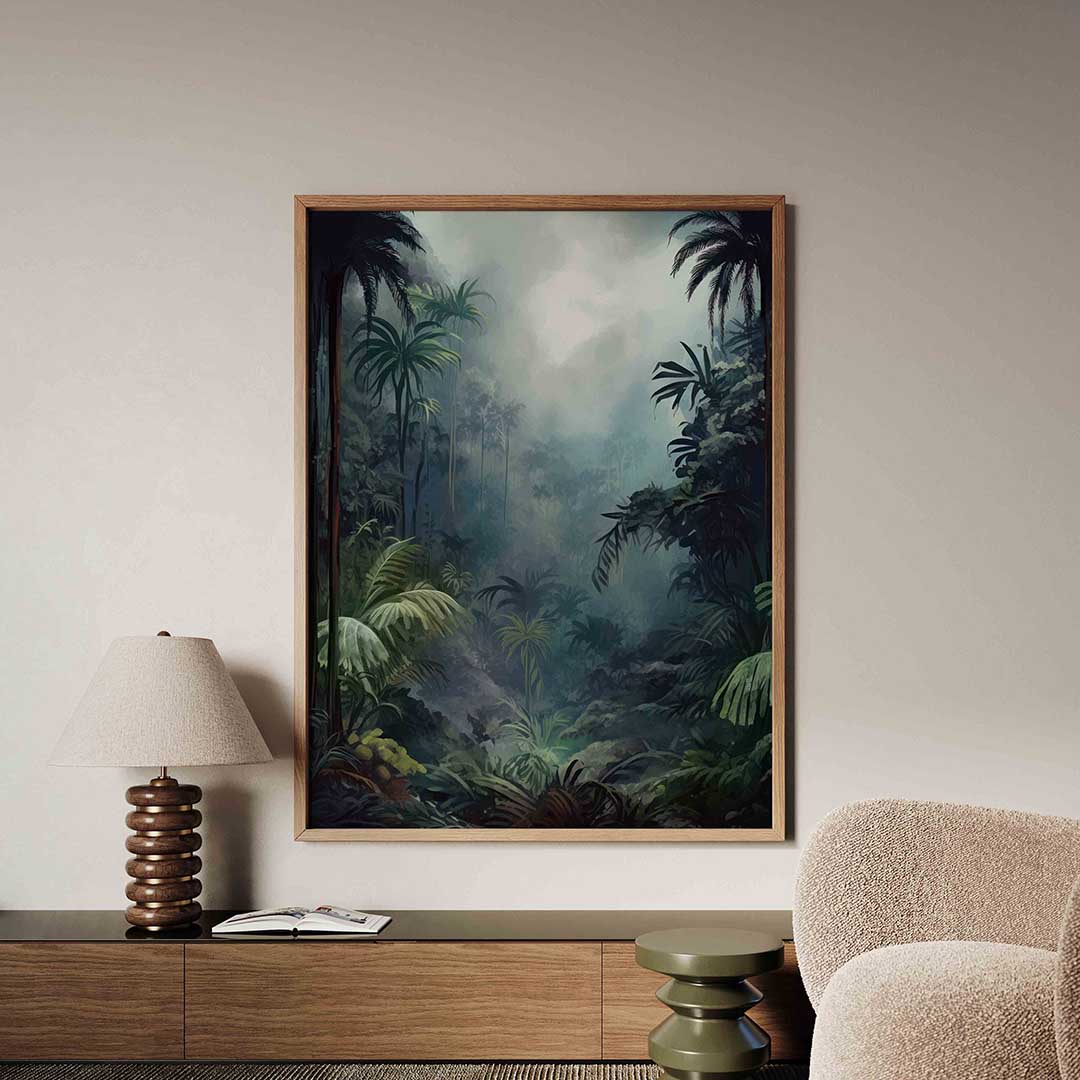 Tropisch woud – tropische jungle poster in staand formaat