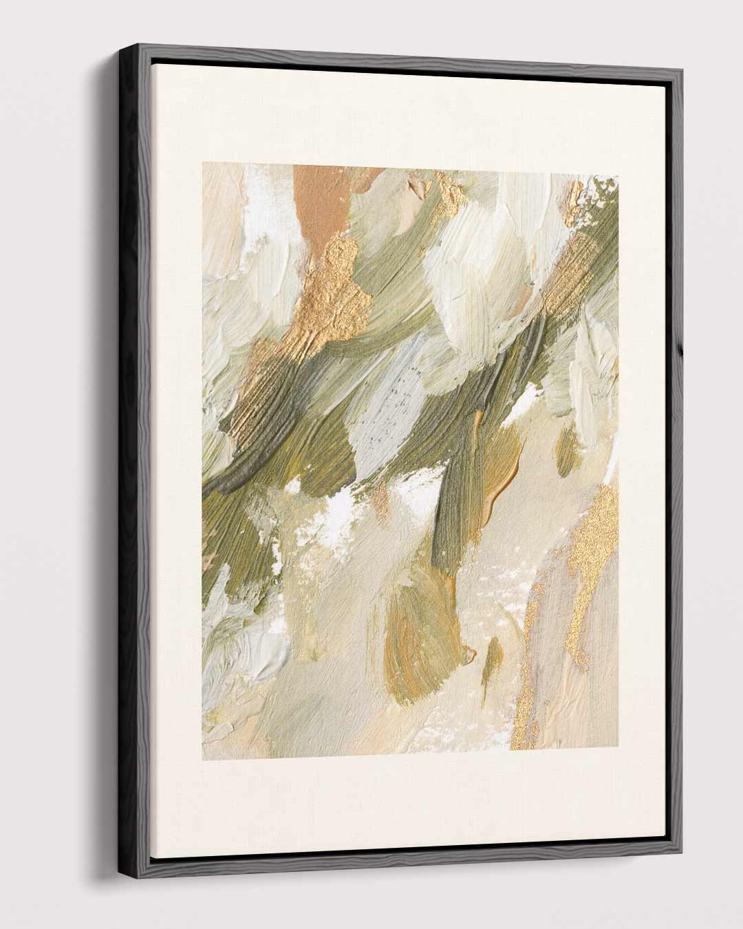 Aarde en Goud Harmonie – plexiglas wanddecoratie in portret formaat