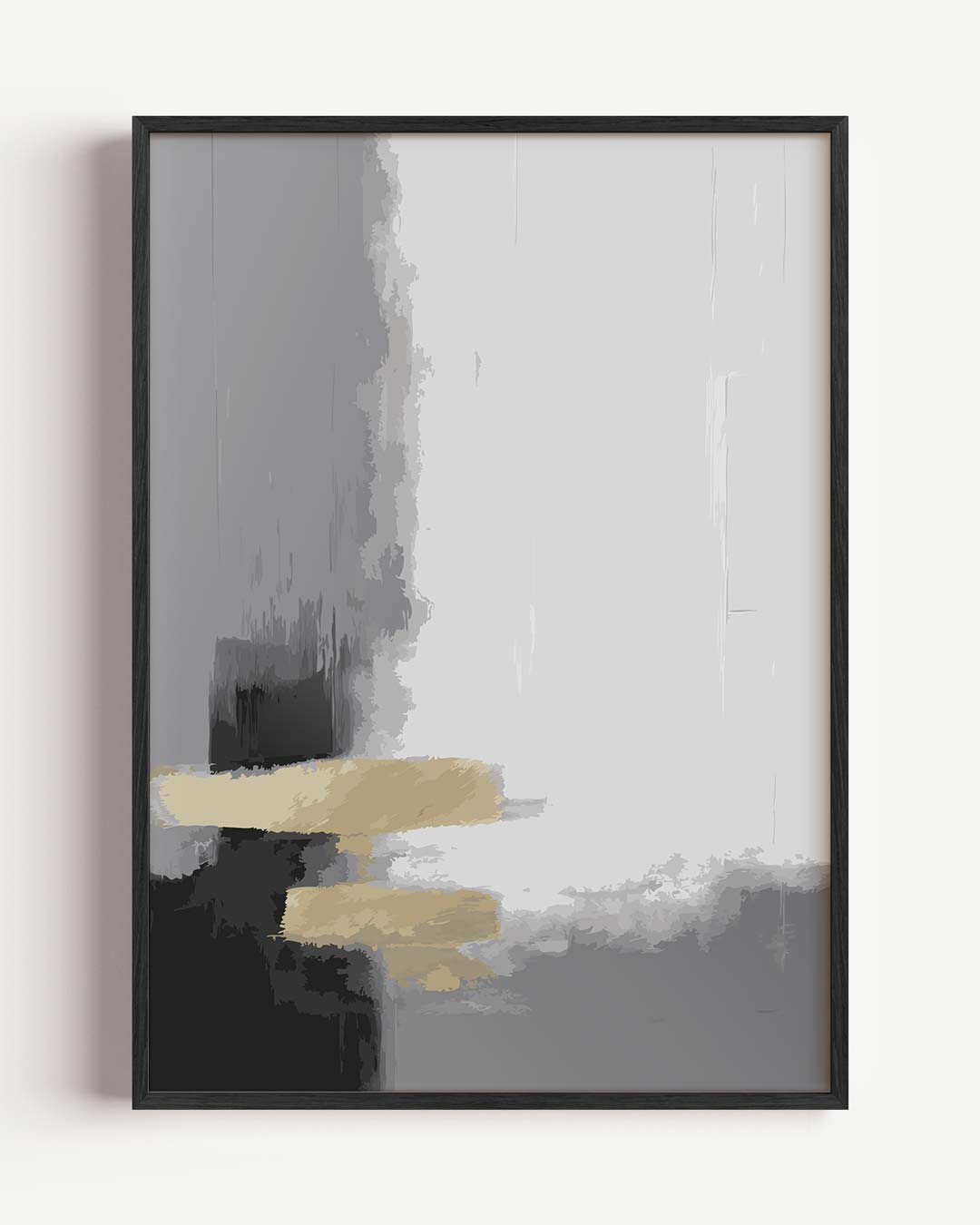 Moderne Abstracte Kunstposter – kleurrijke abstracte portret poster als wanddecoratie