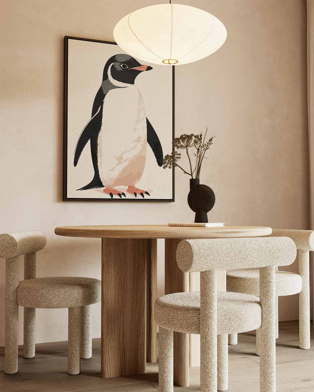 Pinguïn – staand kunstwerk voor modern interieur