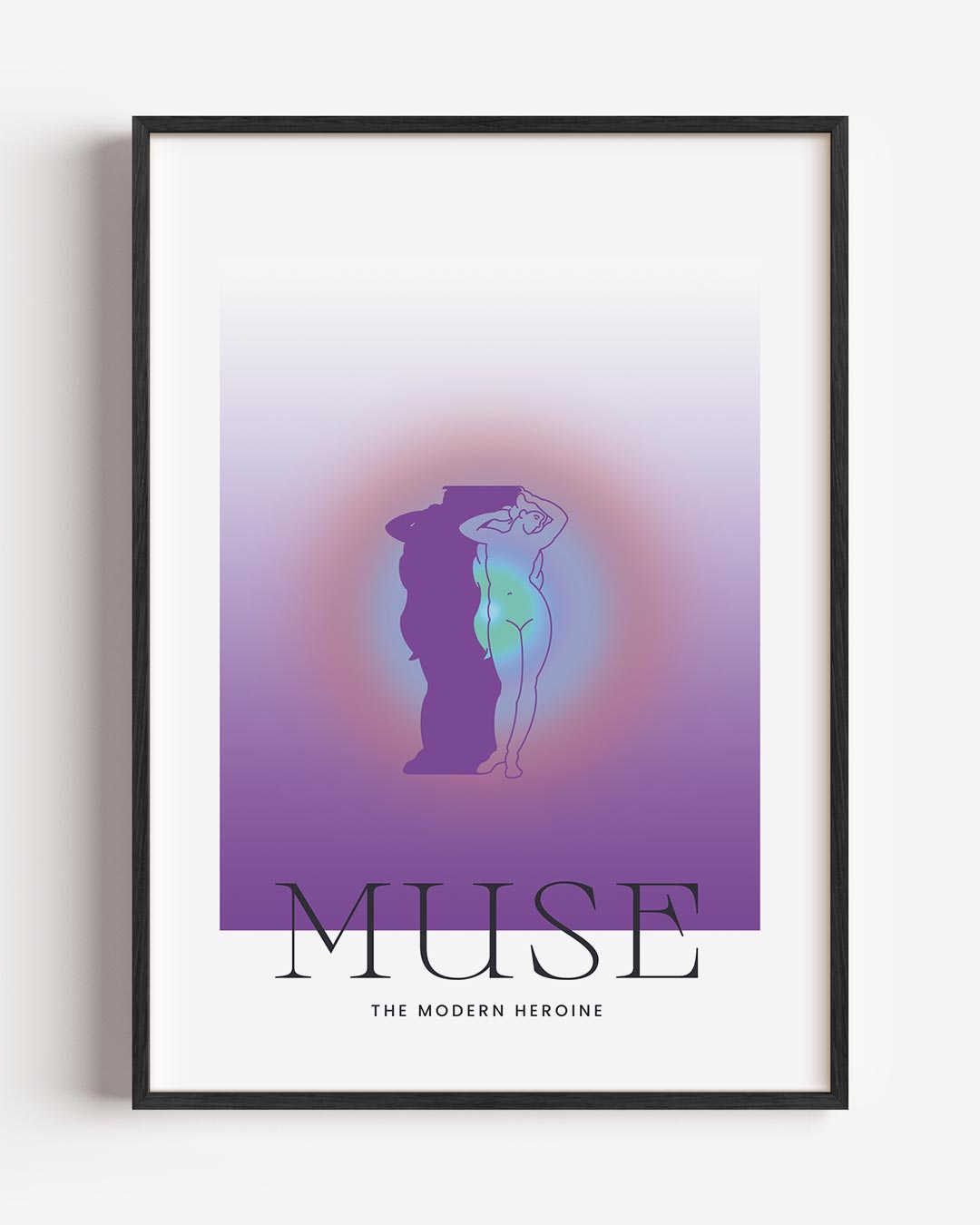 Muse: De Moderne Heldin – mindfulness portret poster als wanddecoratie