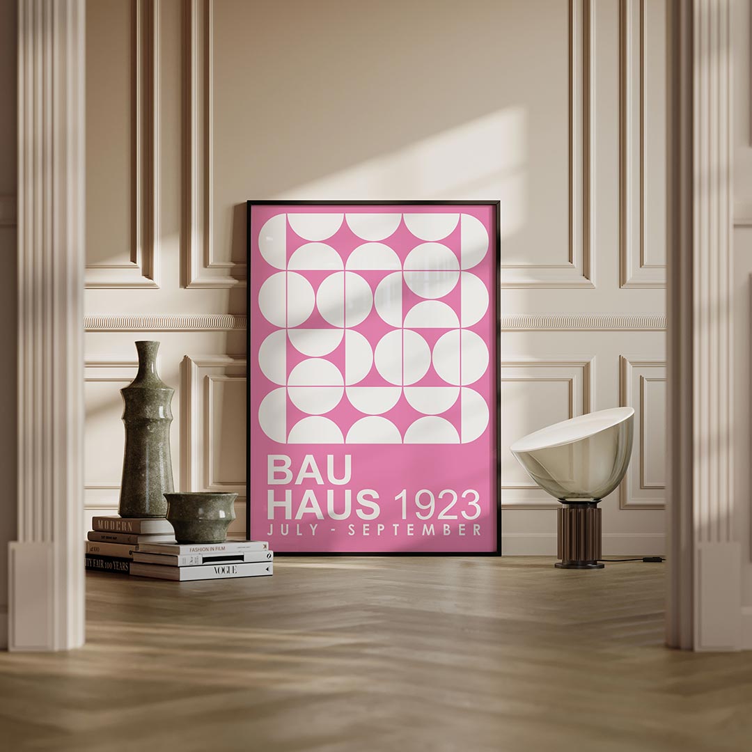 Vormen en vlakken – moderne Bauhaus wandkunst als poster