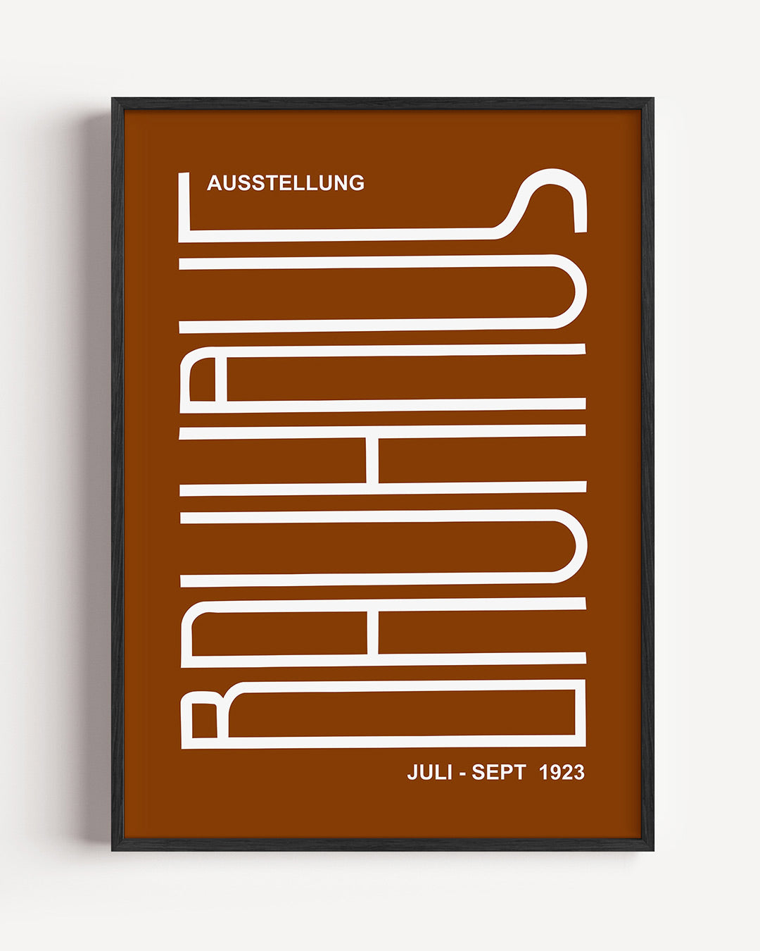 Lijnen en vlakken – staande Bauhaus poster als wanddecoratie