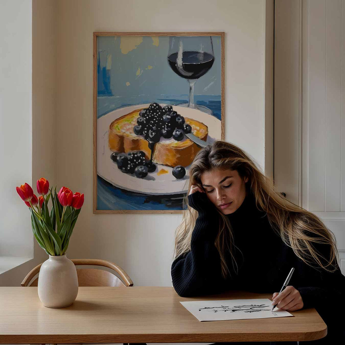 Luxe Ontbijt Moment – keuken portret poster, afbeelding 7